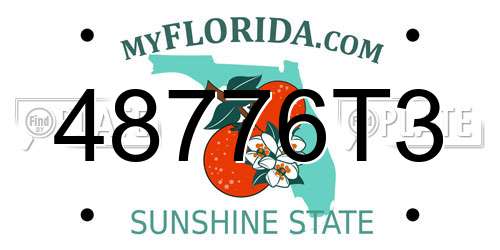 48776T3 Florida License Plate