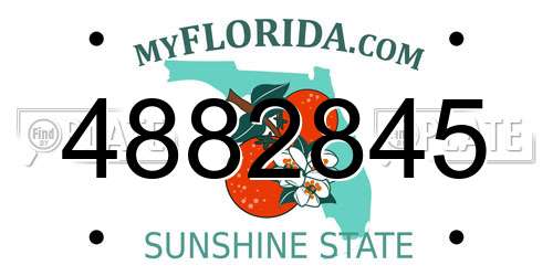 4882845 Florida License Plate
