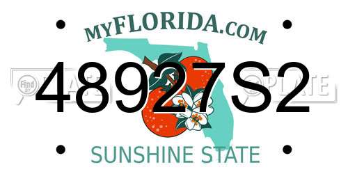 48927S2 Florida License Plate