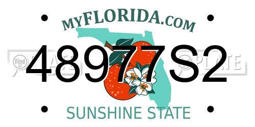 48977S2 Florida License Plate