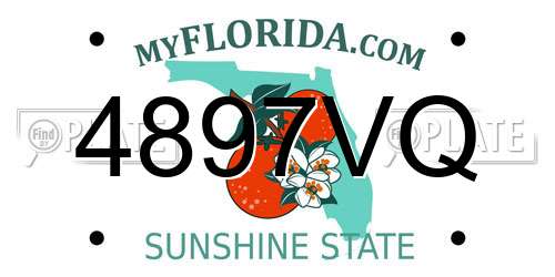 4897VQ Florida License Plate