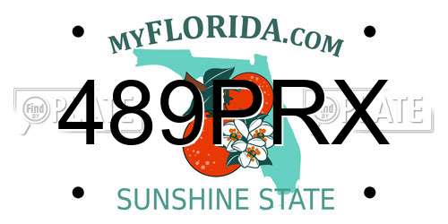 489PRX Florida License Plate