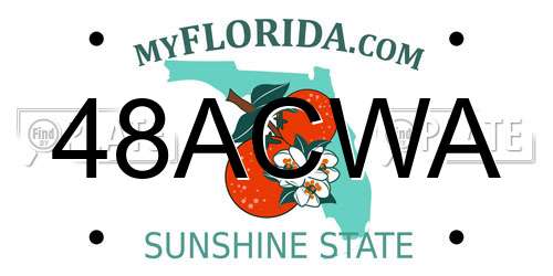 48ACWA Florida License Plate
