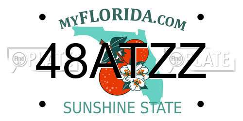 48ATZZ Florida License Plate