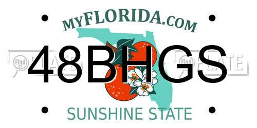 48BHGS Florida License Plate