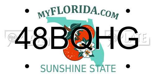 48BQHG Florida License Plate