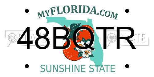 48BQTR Florida License Plate