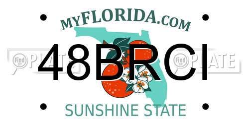 48BRCI Florida License Plate