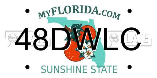48DWLC Florida License Plate
