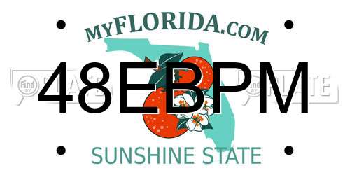 48EBPM Florida License Plate