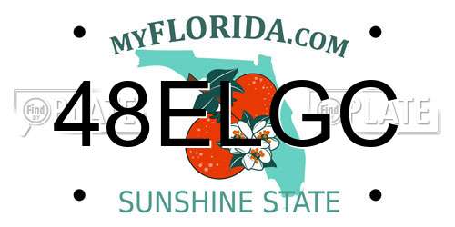 48ELGC Florida License Plate