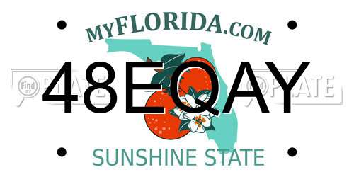 48EQAY Florida License Plate