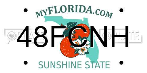 48FCNH Florida License Plate
