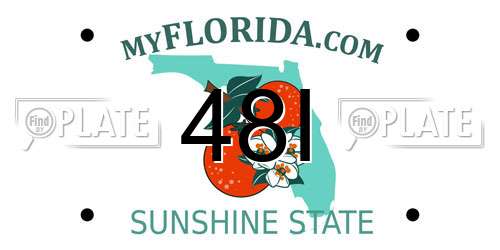 48I Florida License Plate
