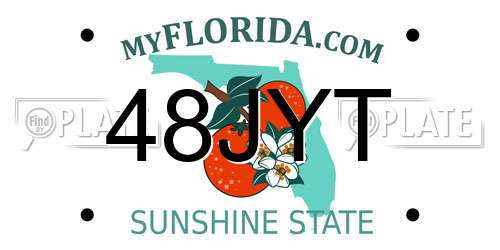 48JYT Florida License Plate