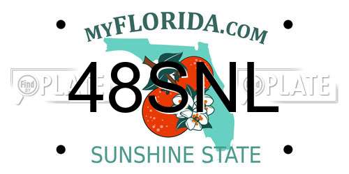 48SNL Florida License Plate