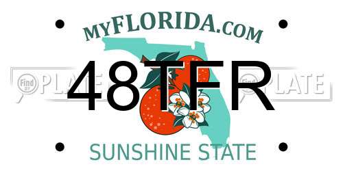48TFR Florida License Plate