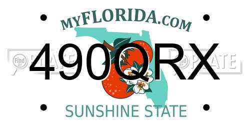 490QRX Florida License Plate