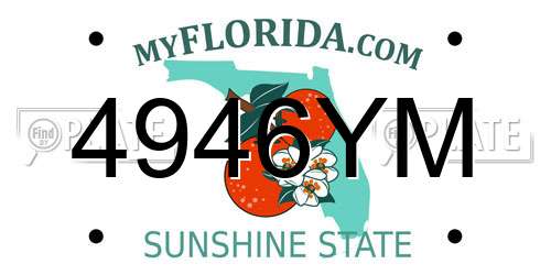 4946YM Florida License Plate