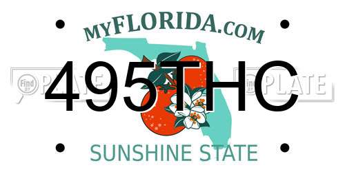 495THC Florida License Plate