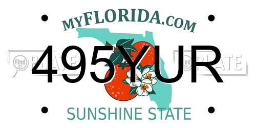 495YUR Florida License Plate