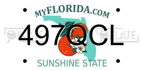 497QCL Florida License Plate