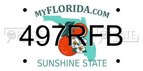 497RFB Florida License Plate