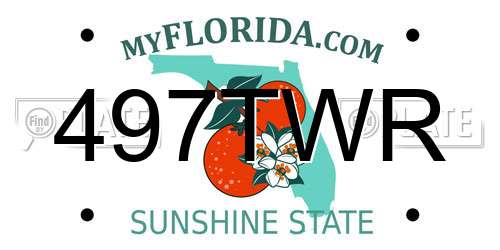 497TWR Florida License Plate