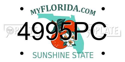4995PC Florida License Plate