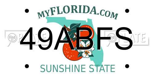 49ABFS Florida License Plate