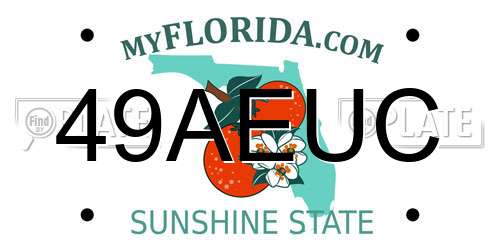 49AEUC Florida License Plate