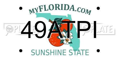49ATPI Florida License Plate