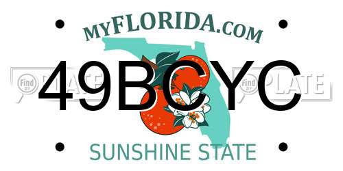 49BCYC Florida License Plate