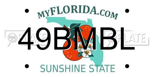 49BMBL Florida License Plate