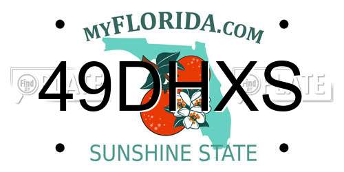 49DHXS Florida License Plate