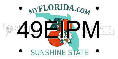 49EIPM Florida License Plate