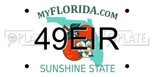 49EIR Florida License Plate