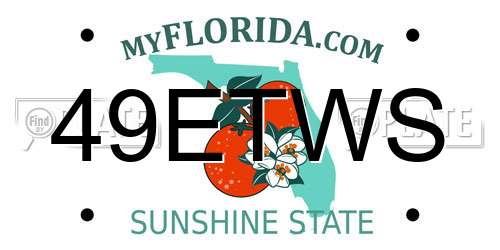 49ETWS Florida License Plate