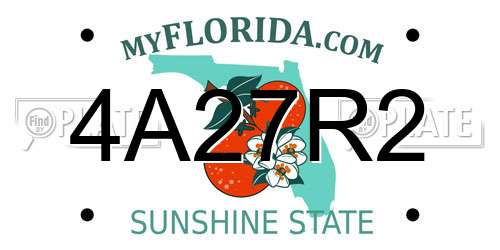 4A27R2 Florida License Plate