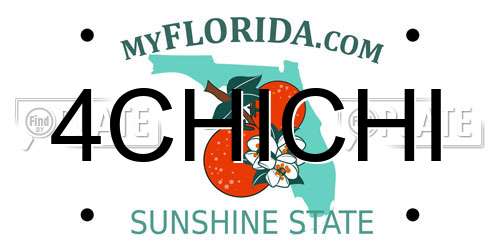 4CHICHI Florida License Plate