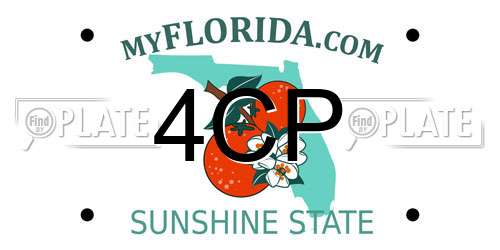 4CP Florida License Plate