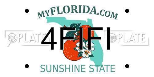 4FIFI Florida License Plate