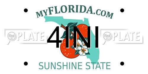 4INI Florida License Plate