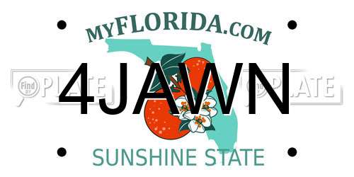4JAWN Florida License Plate