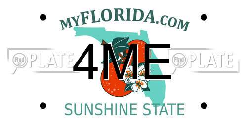 4ME Florida License Plate