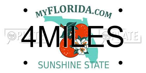 4MILES Florida License Plate