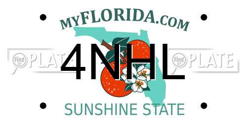 4NHL Florida License Plate