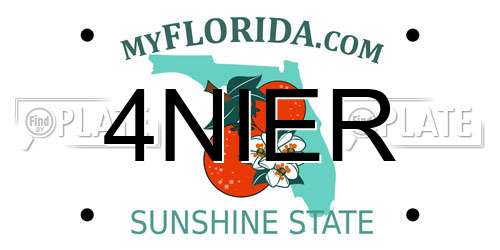 4NIER Florida License Plate