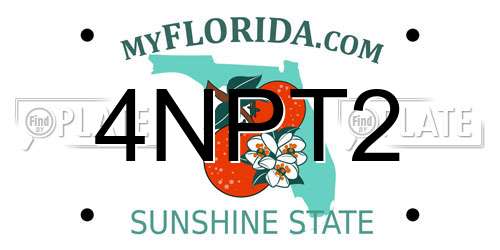 4NPT2 Florida License Plate