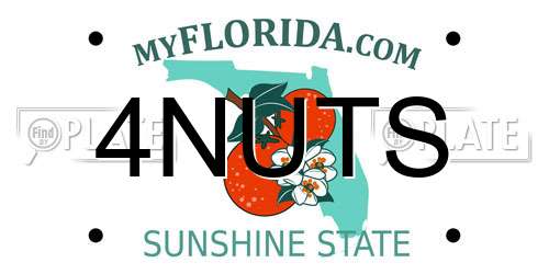 4NUTS Florida License Plate